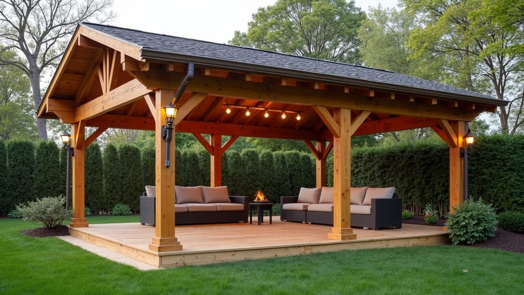 Custom outdoor pavilion Long Island