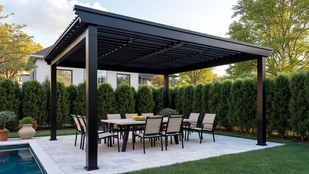 Motorized Louvered Pergola — Garden City, NY